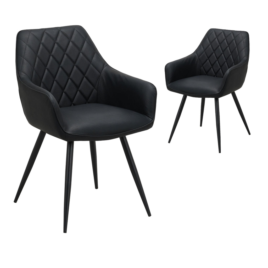 Titan Dining Chair Black (Set of 2)
