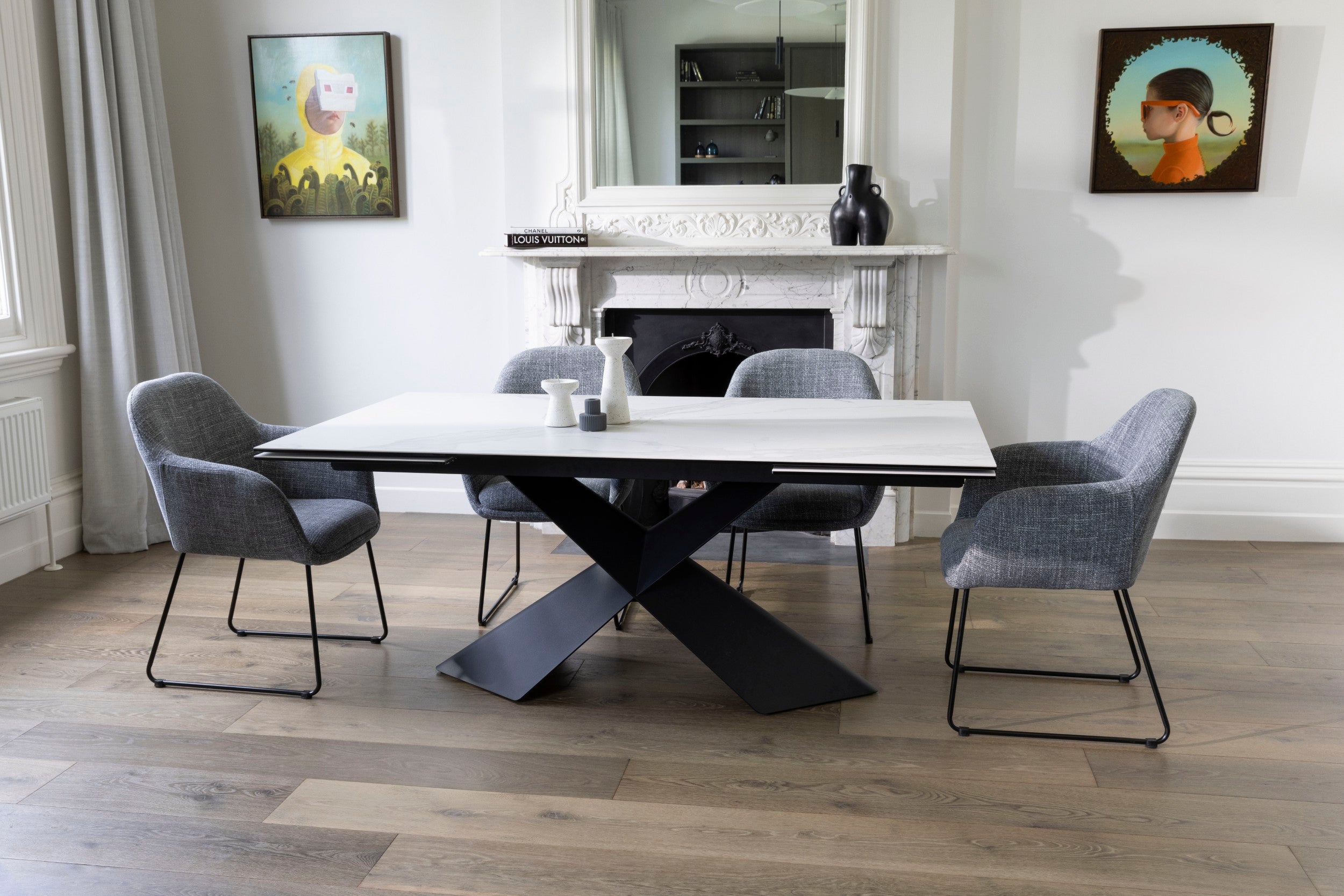 Zara Extension Dining Table Vermont Ceramic
