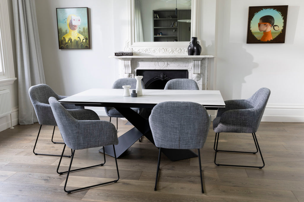 Zara Extension Dining Table Vermont Ceramic