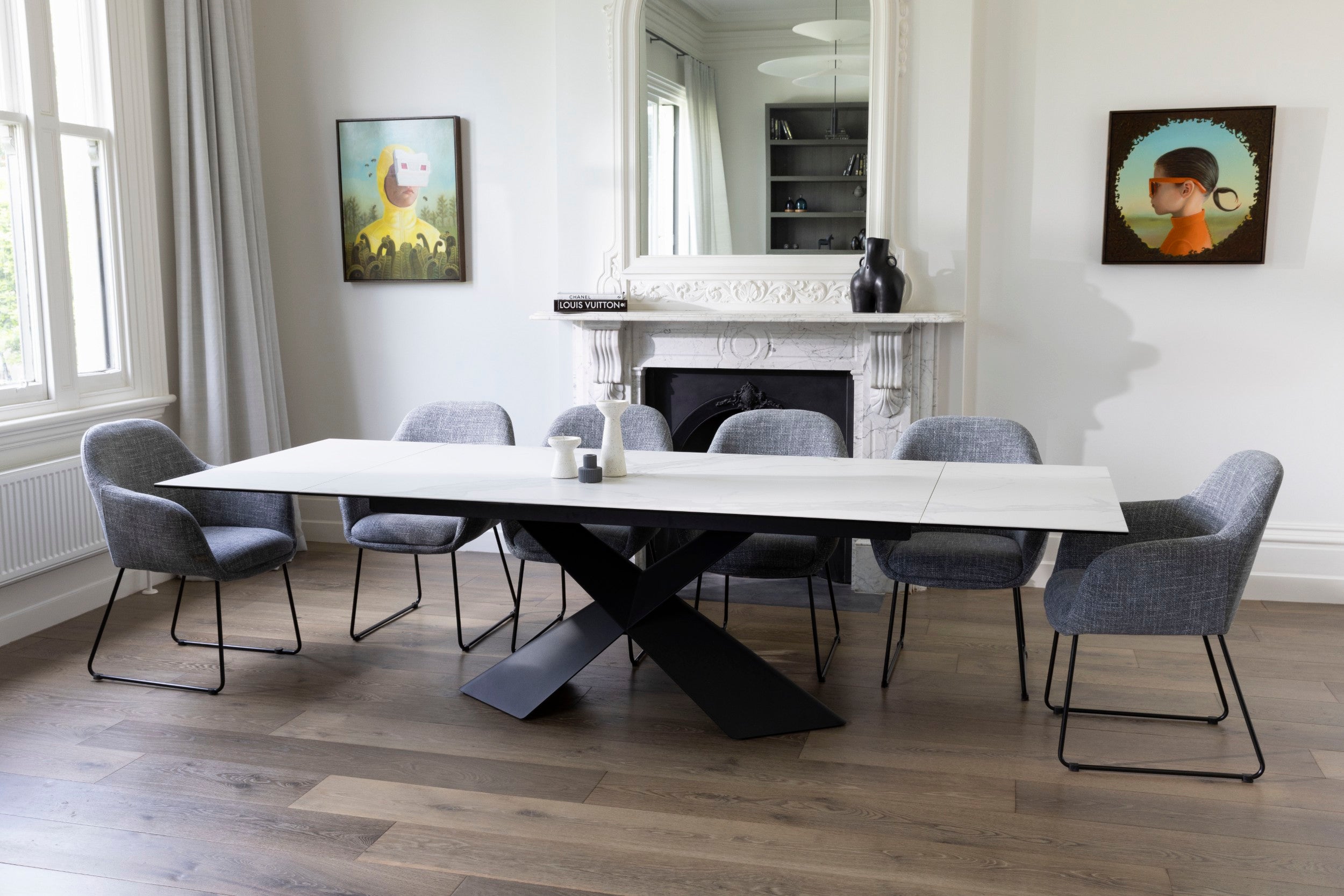 Zara Extension Dining Table Vermont Ceramic