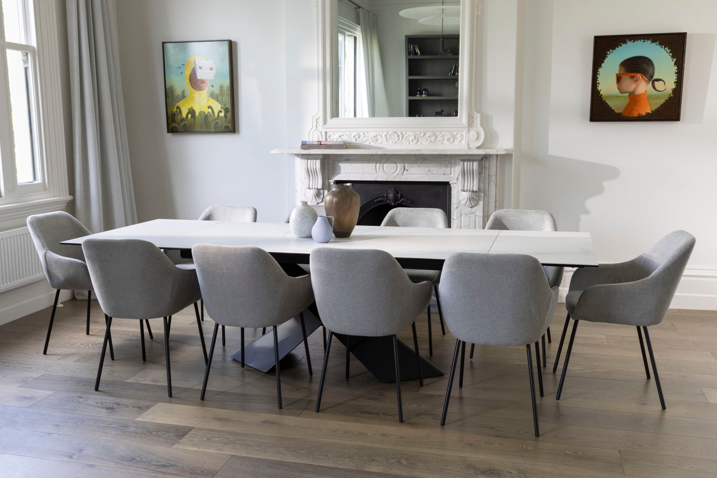 Zara Extension Dining Table Vermont Ceramic