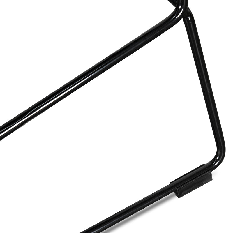 65cm Amalfi Bar Stool - Black Seat With Black Frame