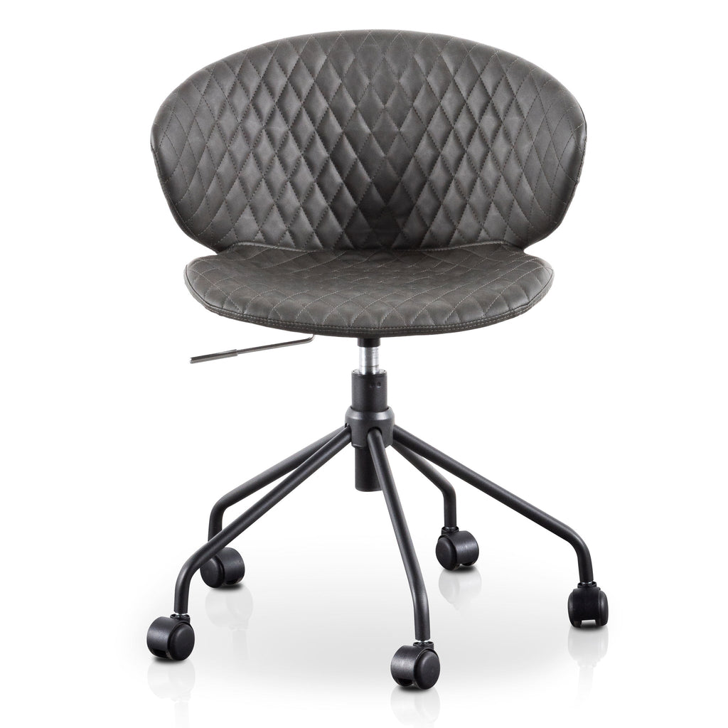 Milano Office Chair - Charcoal with Black Base