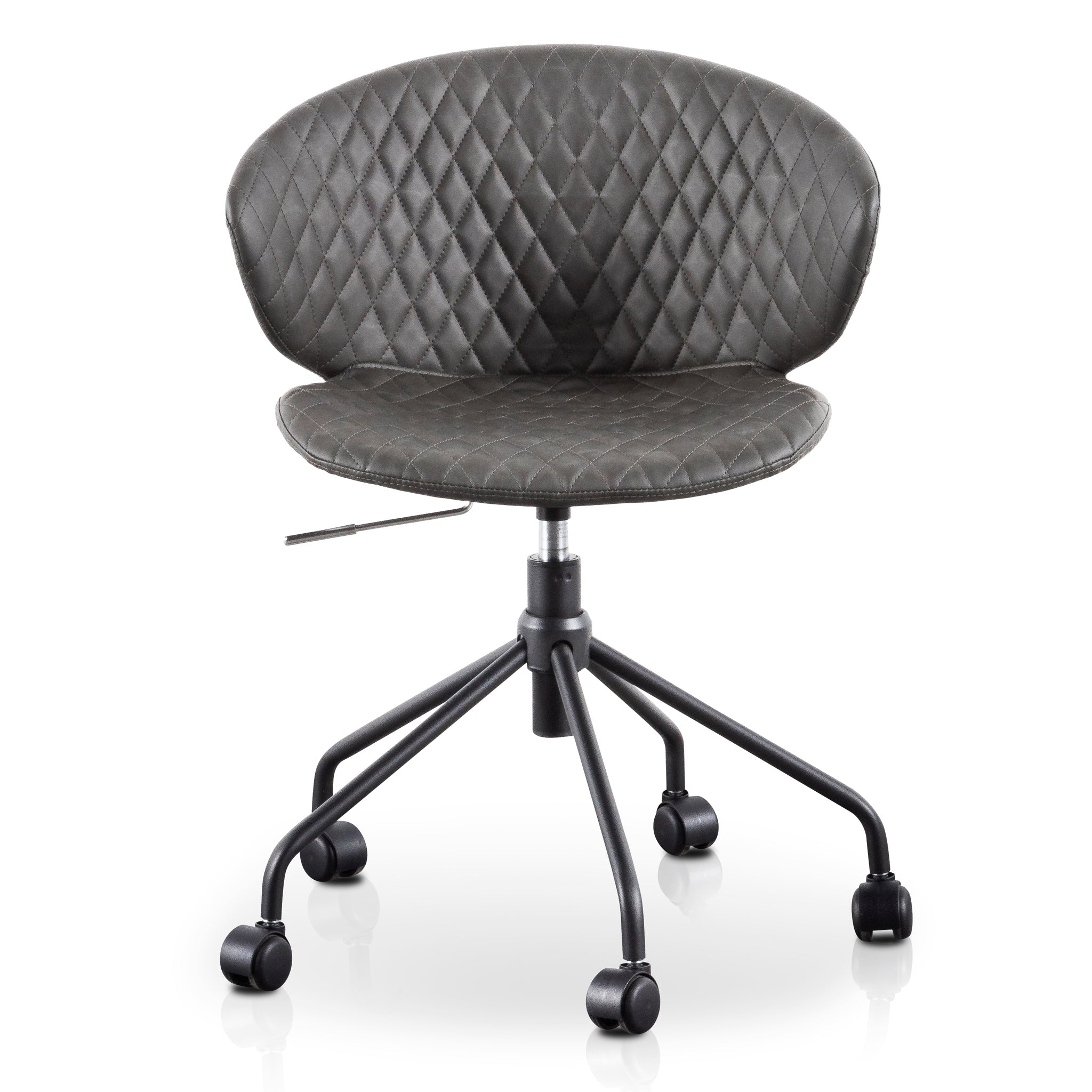 Milano Office Chair - Charcoal with Black Base