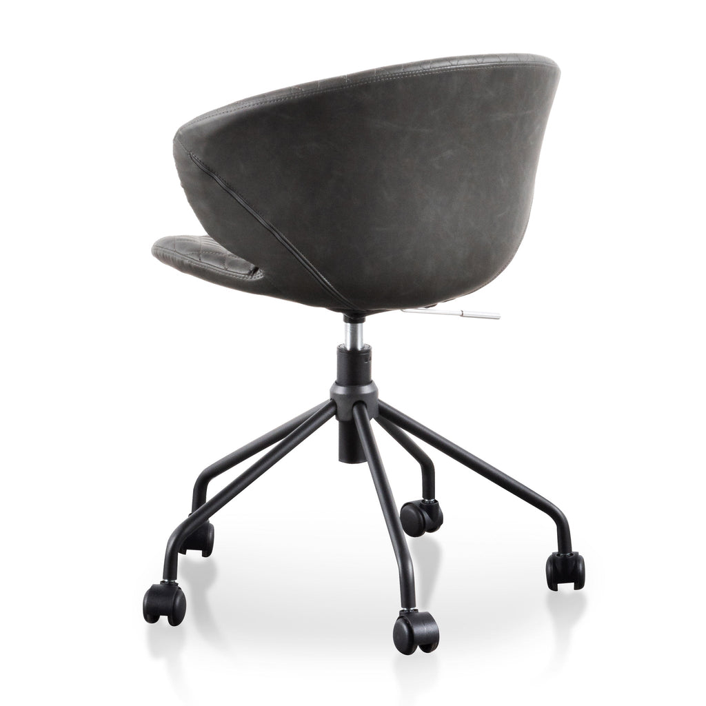 Milano Office Chair - Charcoal with Black Base
