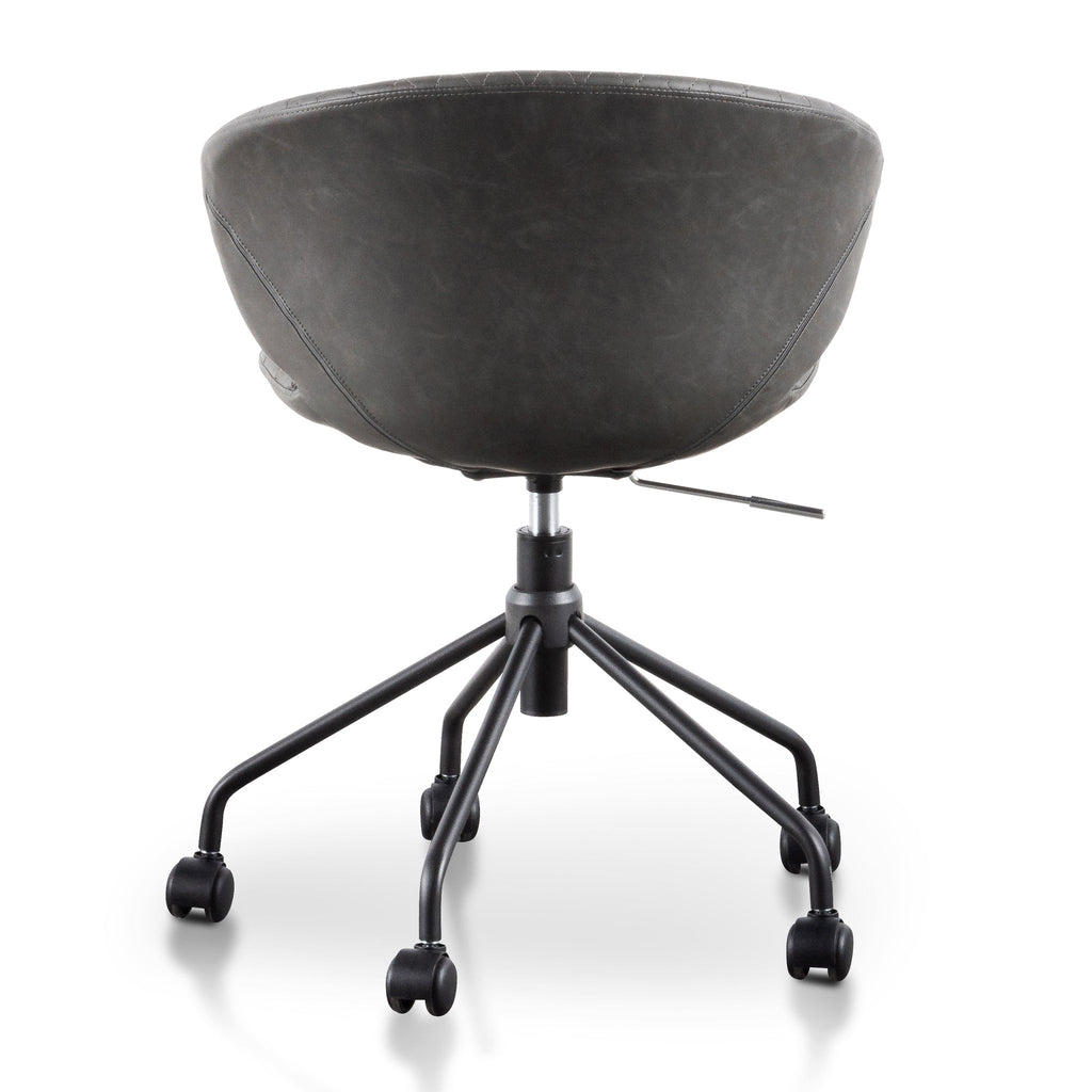 Milano Office Chair - Charcoal with Black Base