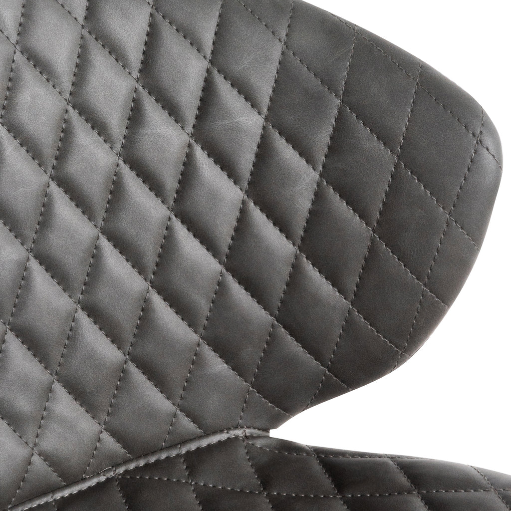 Milano Office Chair - Charcoal with Black Base