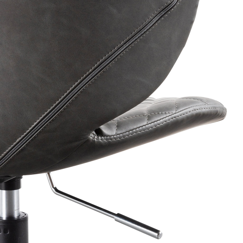 Milano Office Chair - Charcoal with Black Base