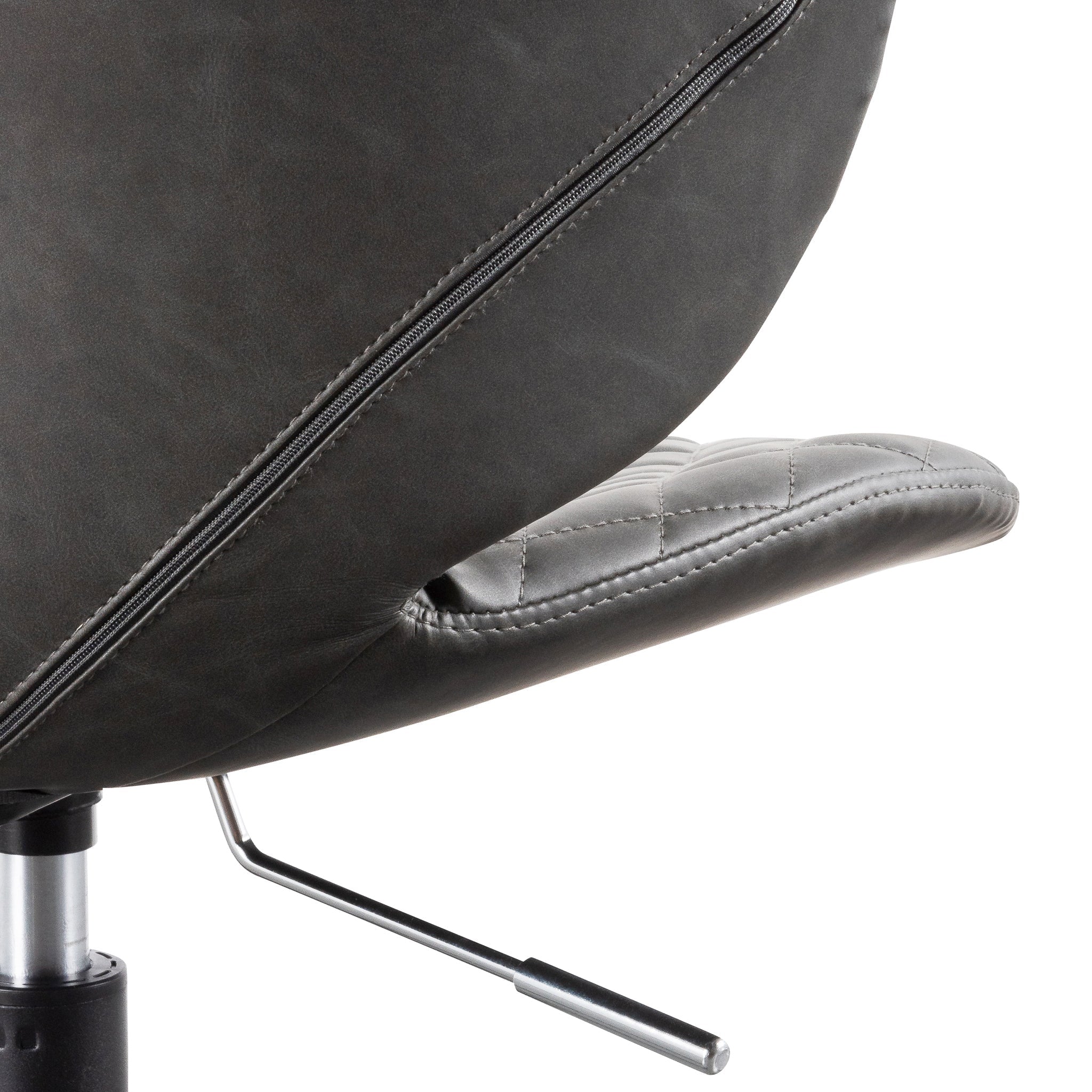 Milano Office Chair - Charcoal with Black Base