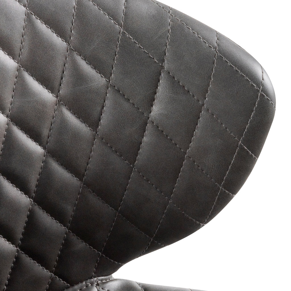 Milano Office Chair - Charcoal with Black Base