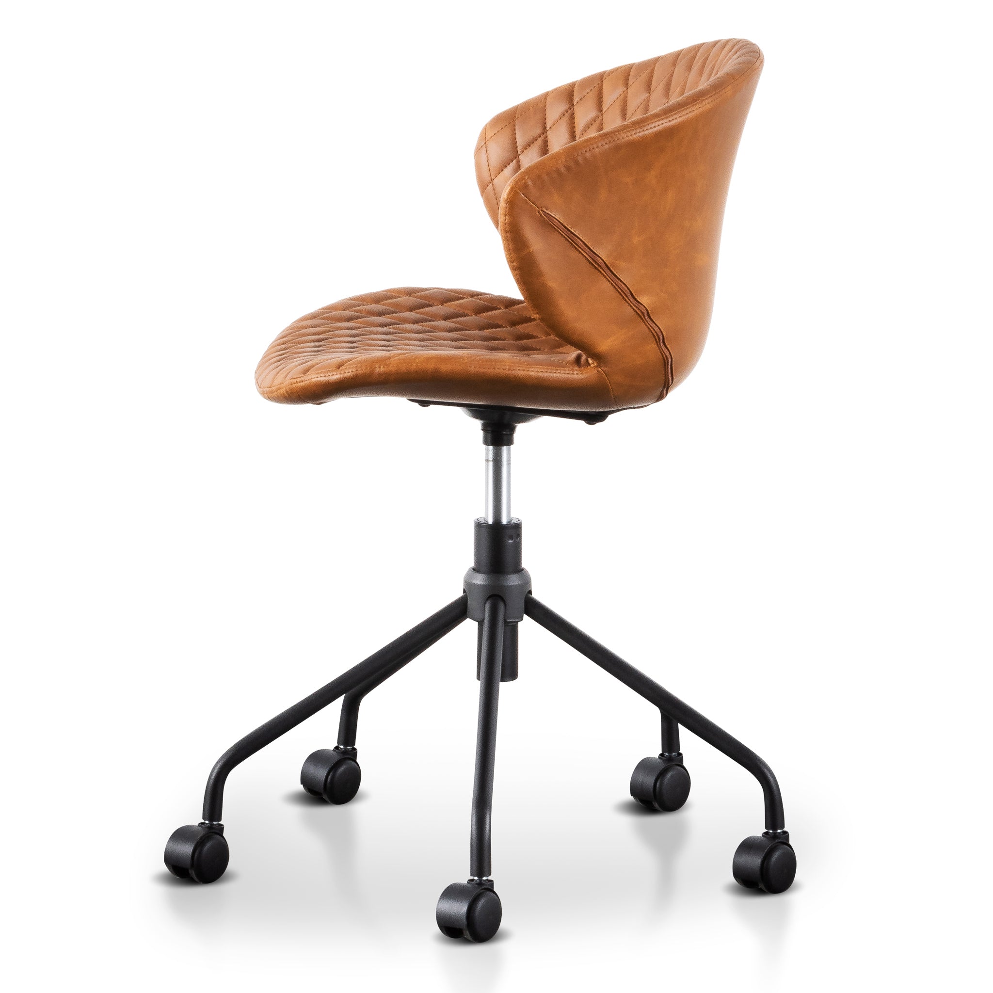 Milano Office Chair - Tan with Black Base