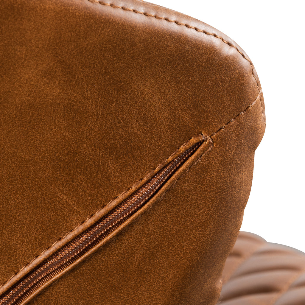 Milano Office Chair - Tan with Black Base