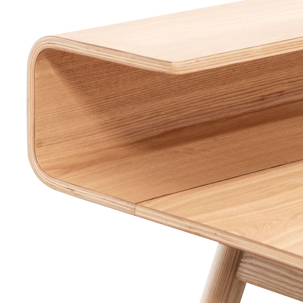 Wooden Milano Home Office Desk - Natural