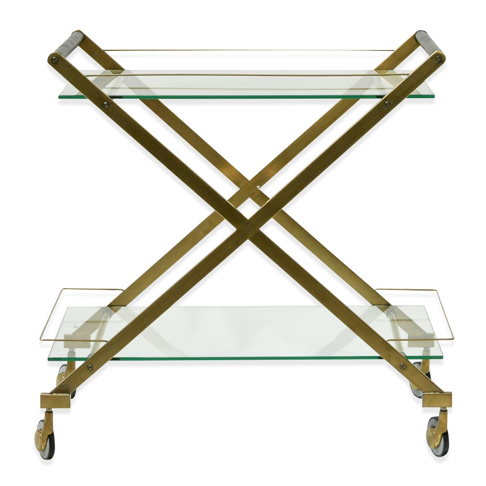 Brushed Gold Amalfi Bar Cart