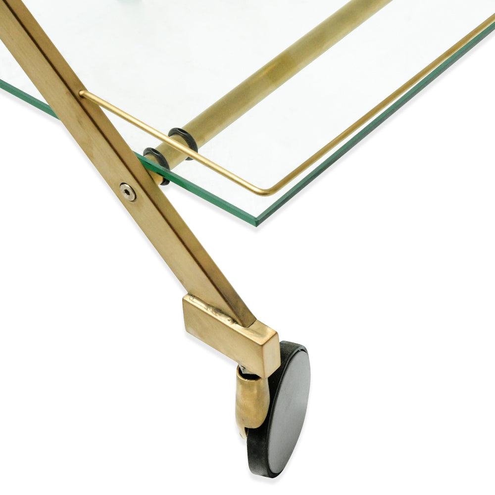 Brushed Gold Amalfi Bar Cart