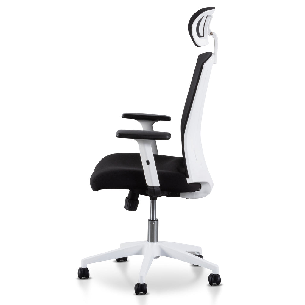 Milano Office Chair - Black and White
