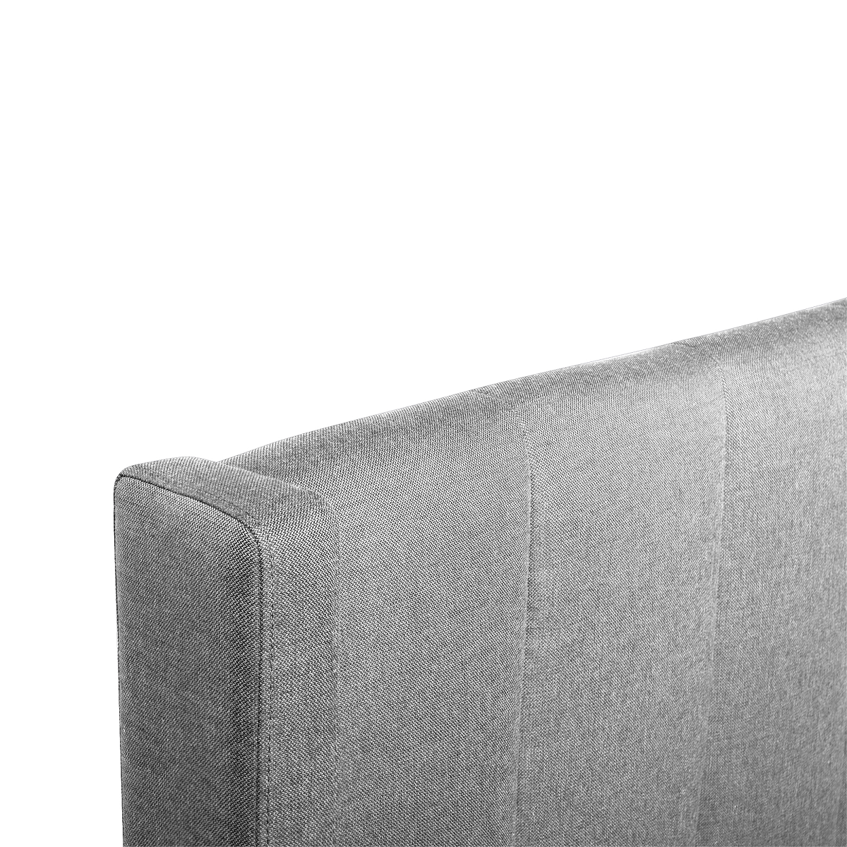 Fabric Queen Lazio Bed Frame - Pearl Grey with Storage