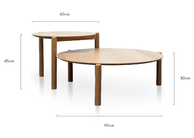 - Nest of Venezia Coffee Tables - Natural