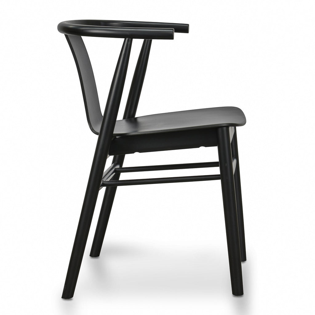 Verona Dining Chair - Black Shell - Black Seat (Set of 2)