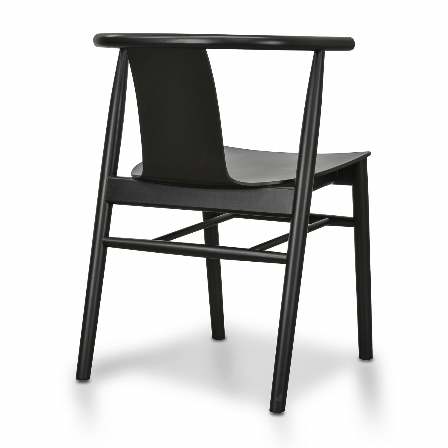 Verona Dining Chair - Black Shell - Black Seat (Set of 2)