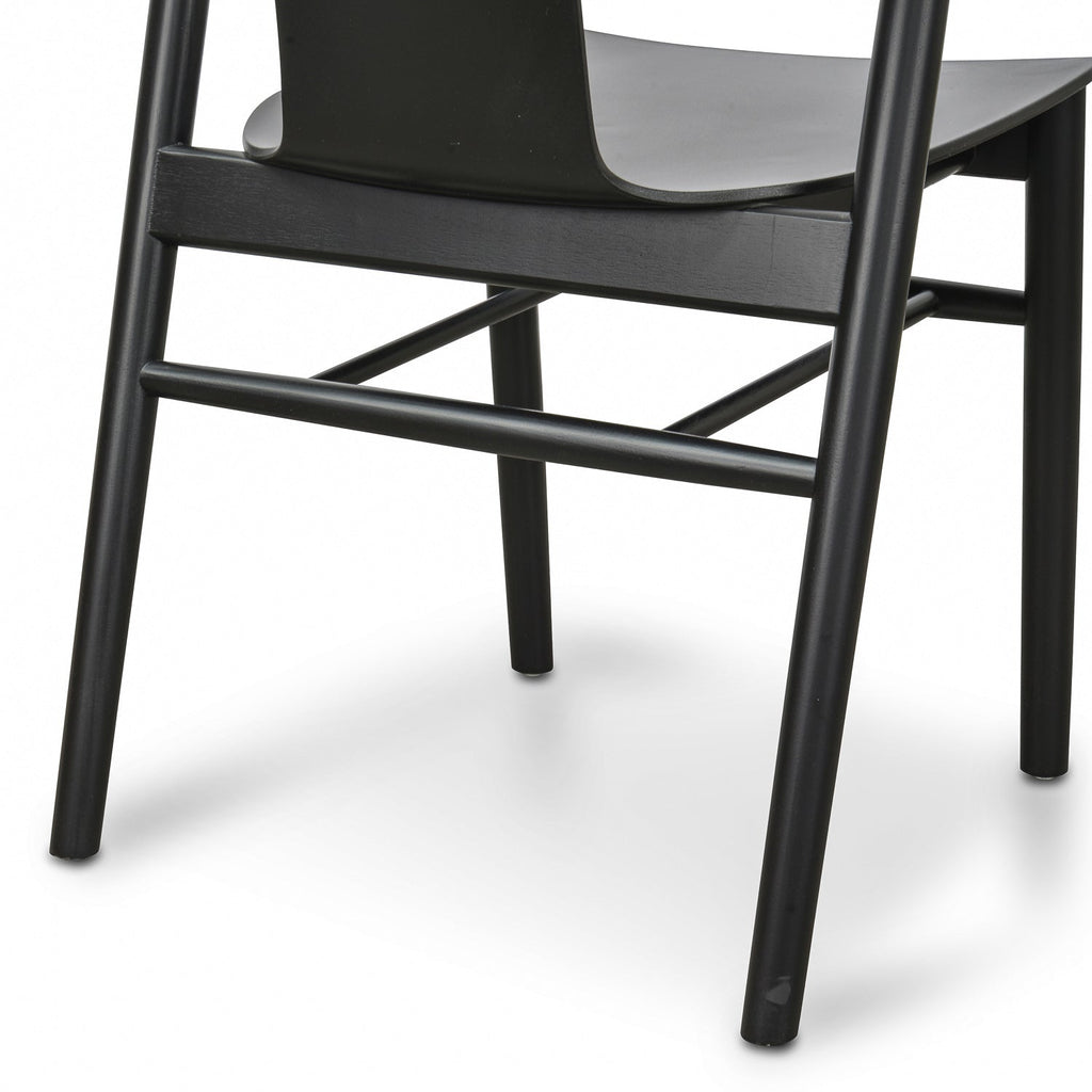 Verona Dining Chair - Black Shell - Black Seat (Set of 2)