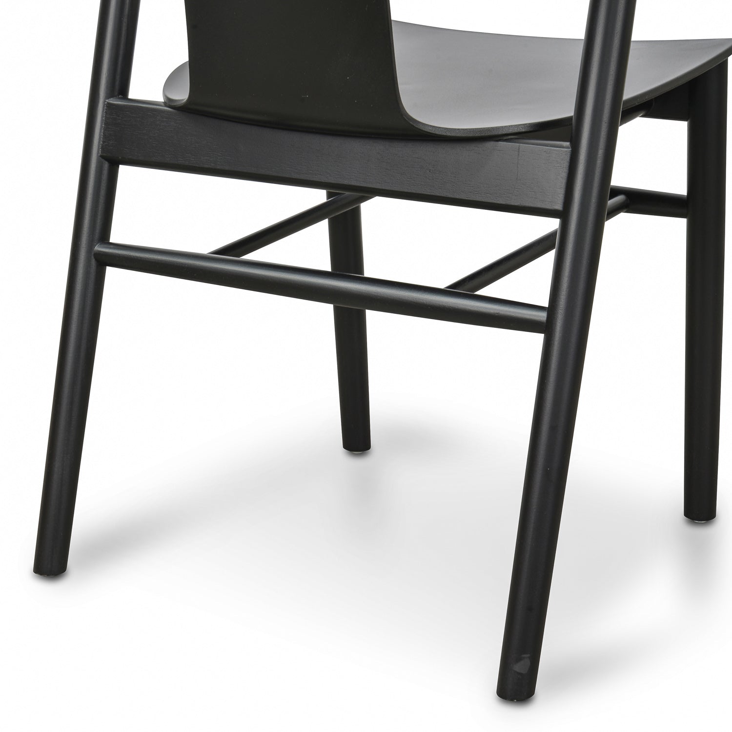 Verona Dining Chair - Black Shell - Black Seat (Set of 2)