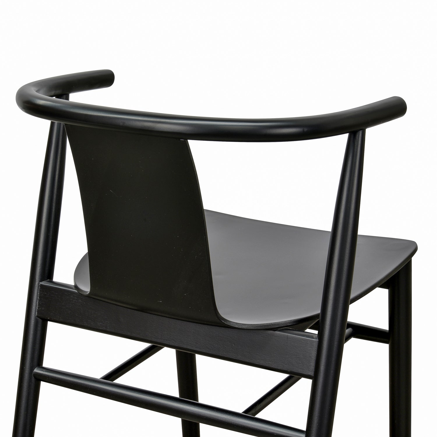 Verona Dining Chair - Black Shell - Black Seat (Set of 2)