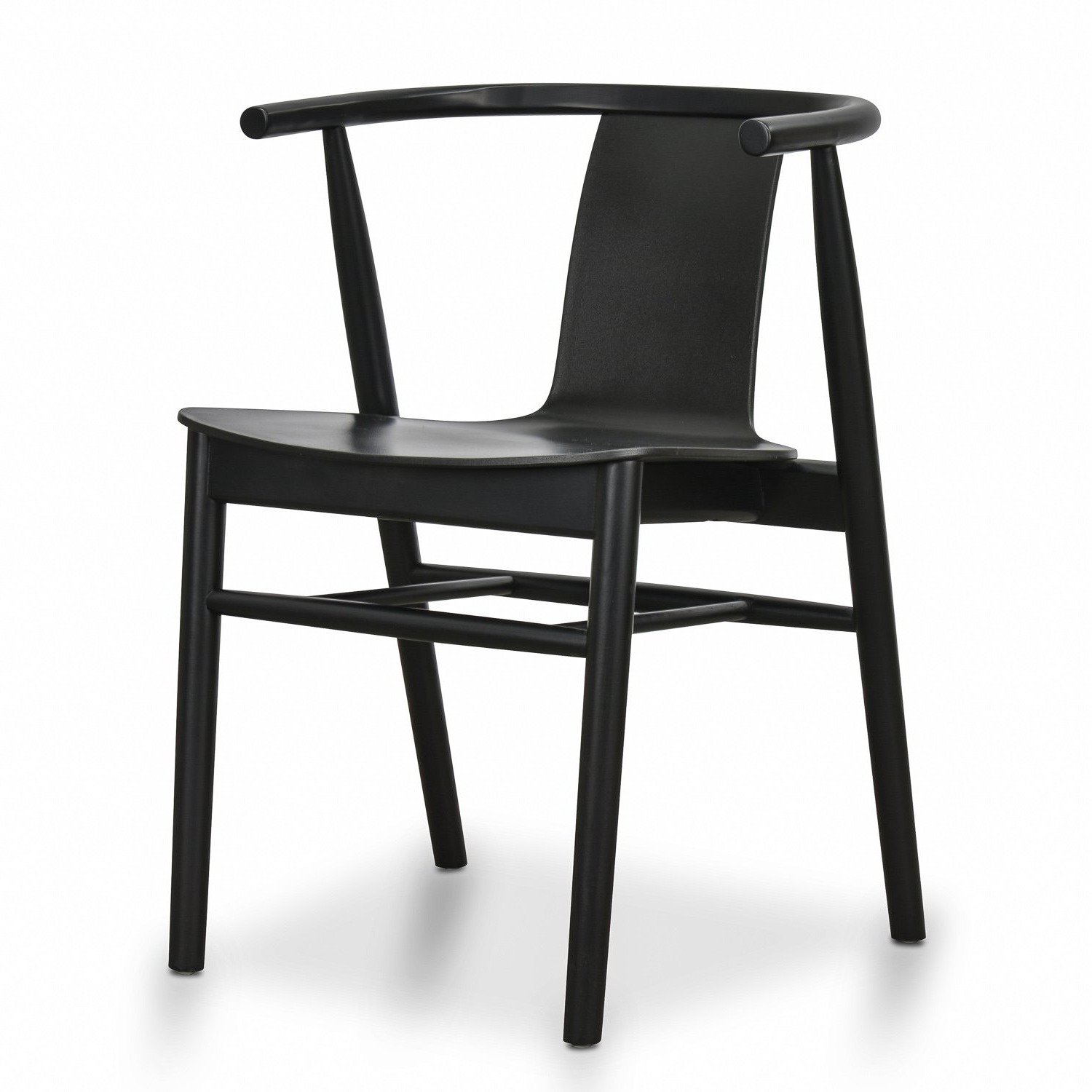 Verona Dining Chair - Black Shell - Black Seat (Set of 2)