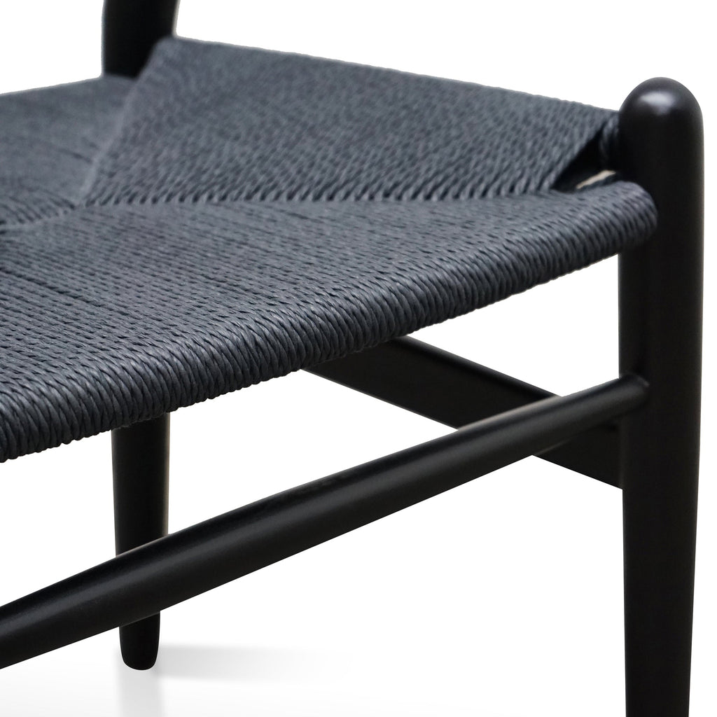 Cord Verona Dining Chair - Full Black (Set of 2)