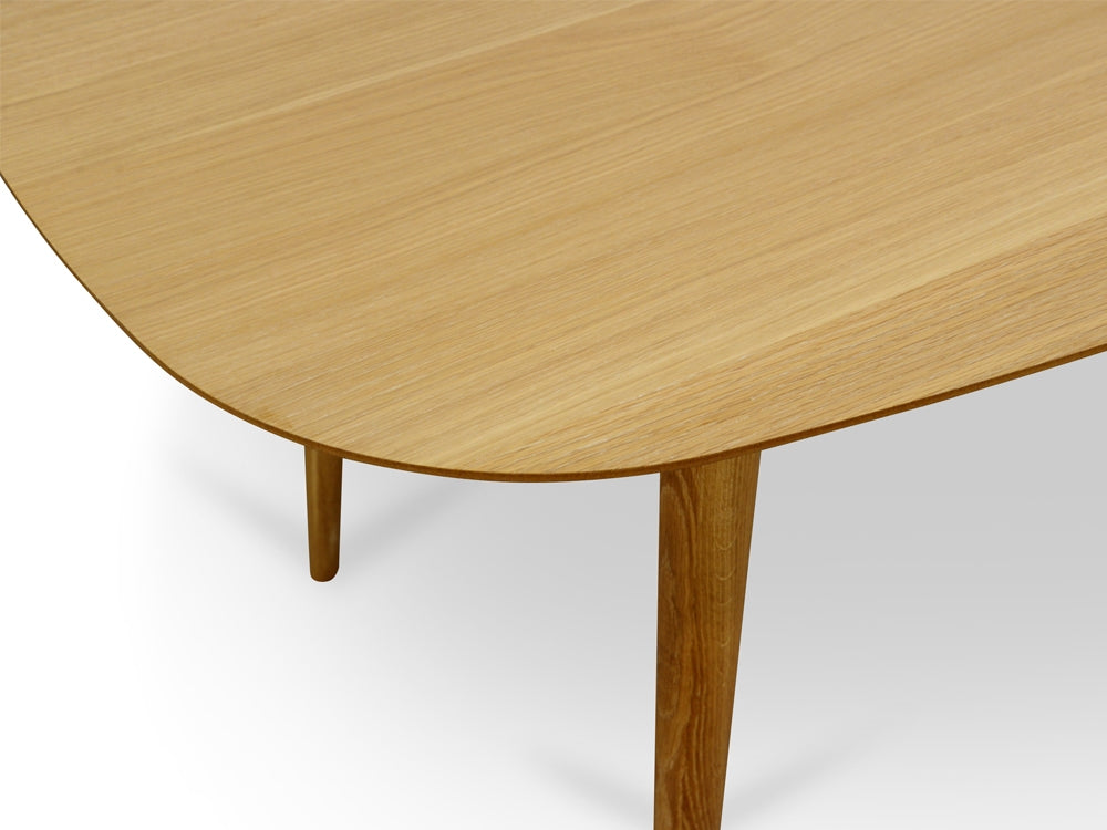 1.3m Fixed Siena Dining Table - Natural