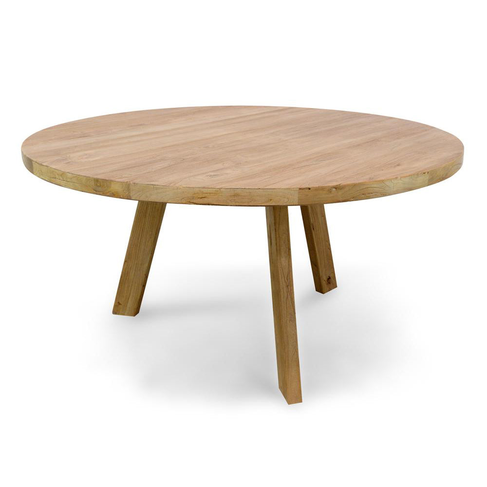 Reclaimed Elm Wood 1.5m Round Siena Dining Table