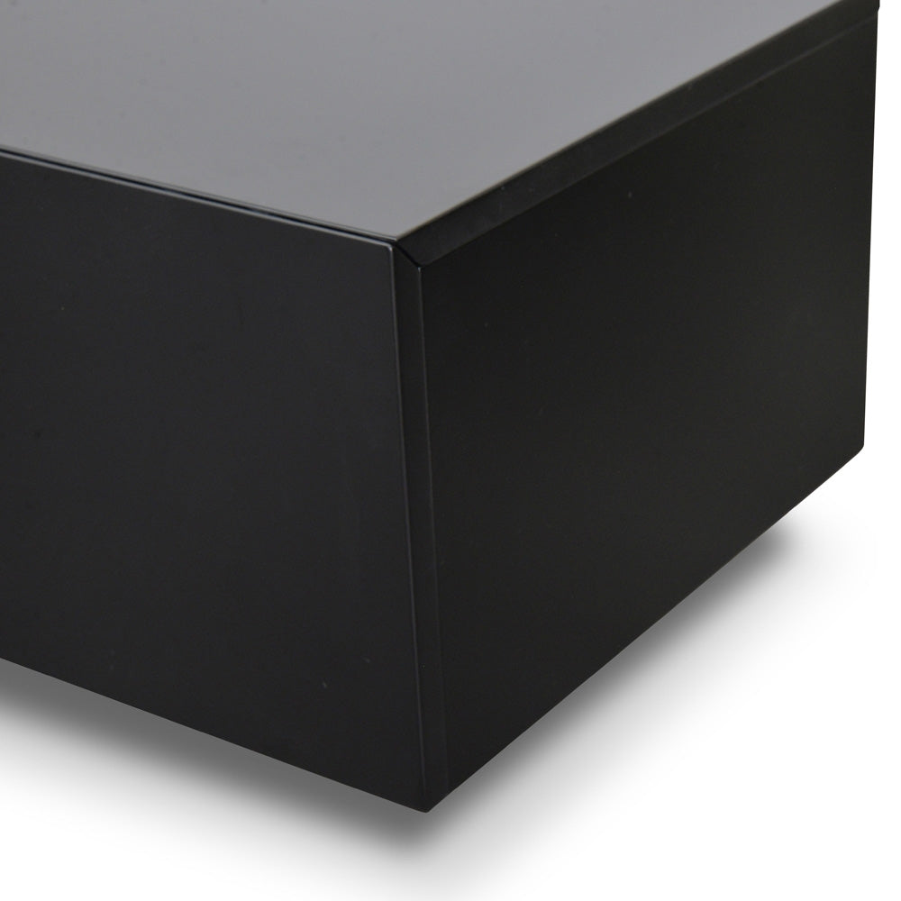 Extendable Palermo TV Entertainment Unit - Walnut - Black matt