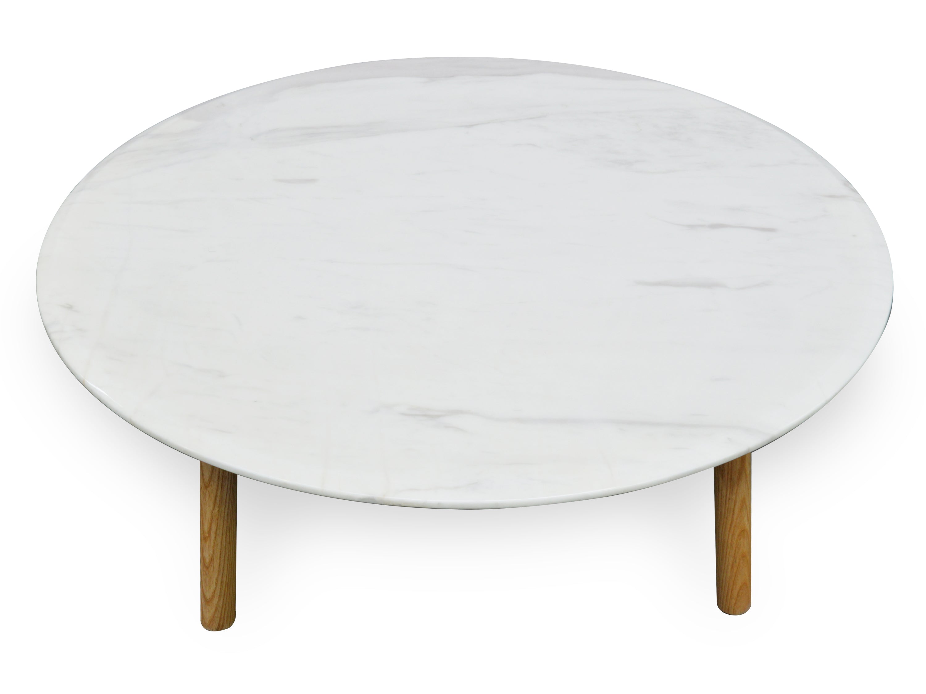 100cm Marble Round Venezia Coffee Table - Natural