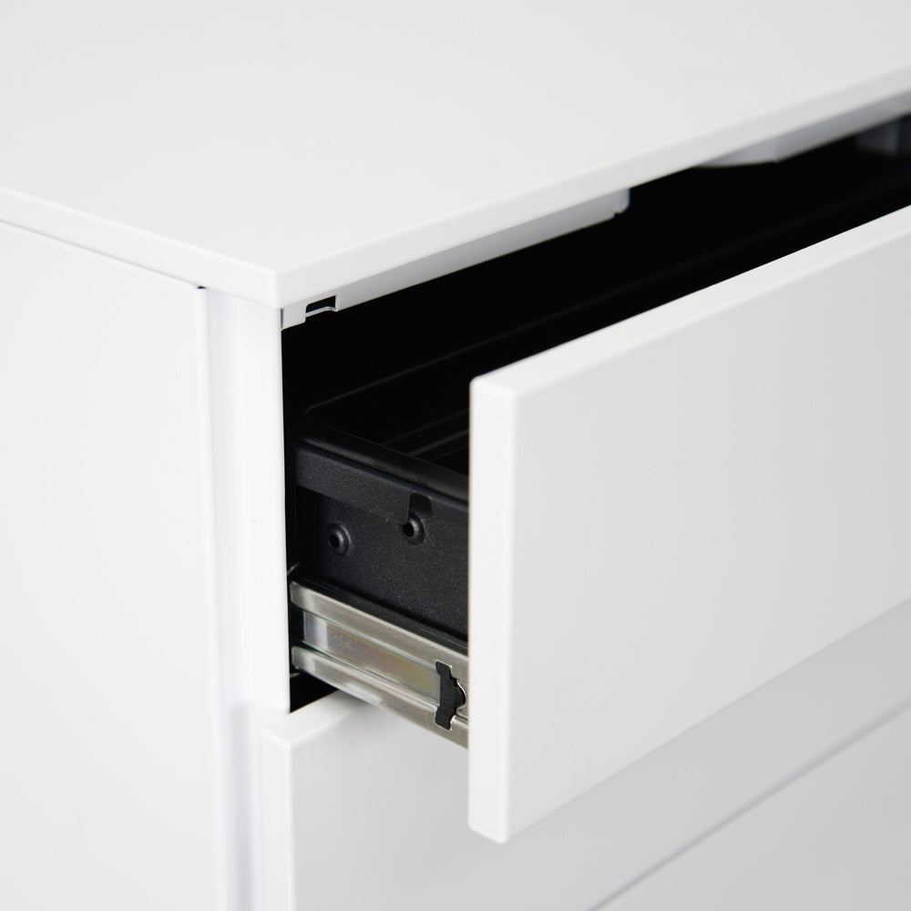 3 Drawers Milano Mobile Pedestal - White
