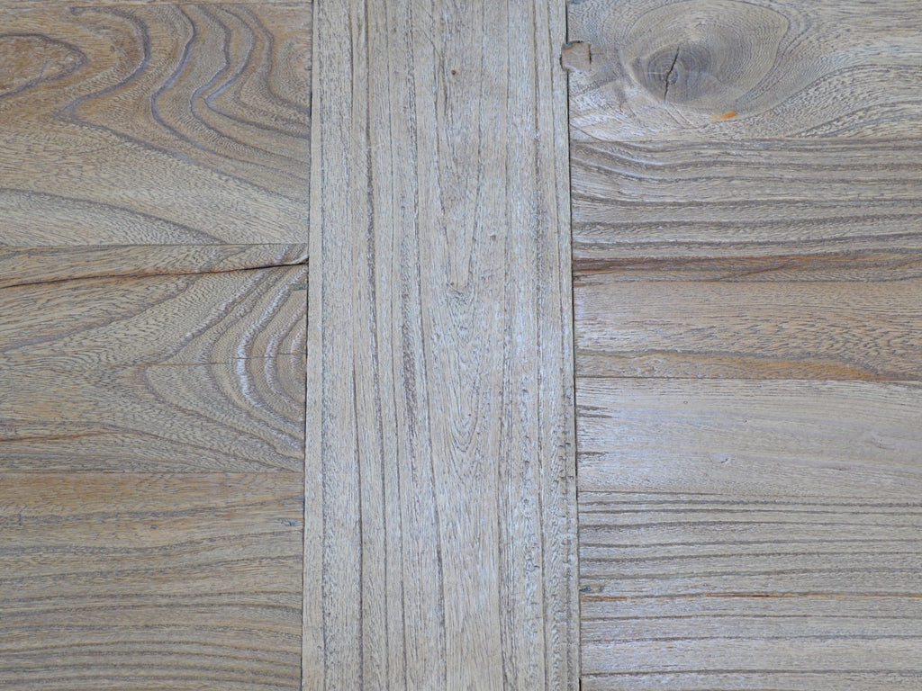 Elm Wood Siena Dining Table 3m - Rustic Natural