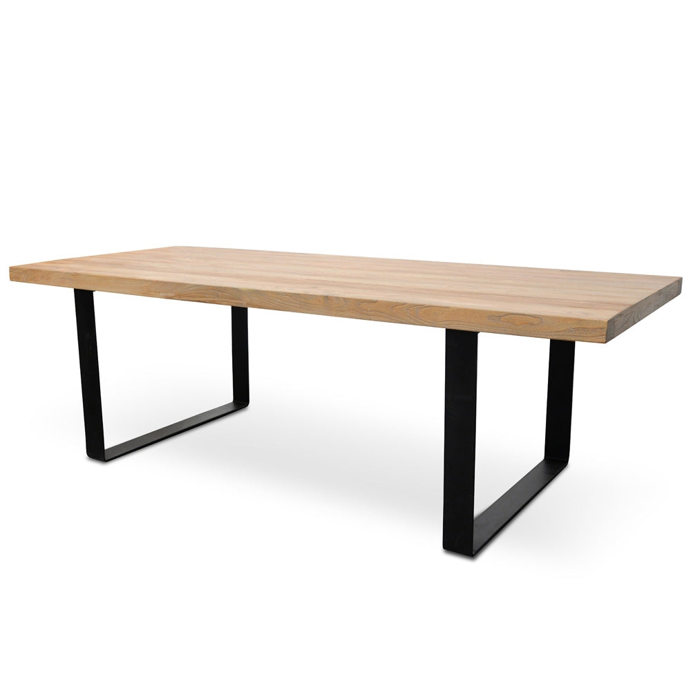 Reclaimed Siena Dining Table 2.4m - Rustic Natural