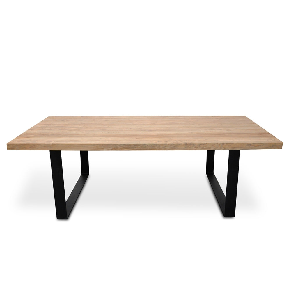Reclaimed Siena Dining Table 2.4m - Rustic Natural