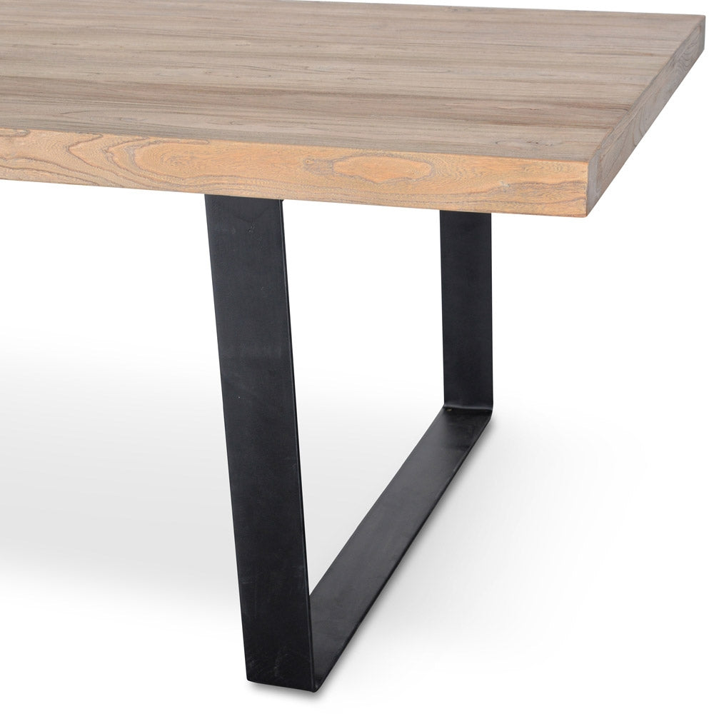 Reclaimed Siena Dining Table 2.4m - Rustic Natural