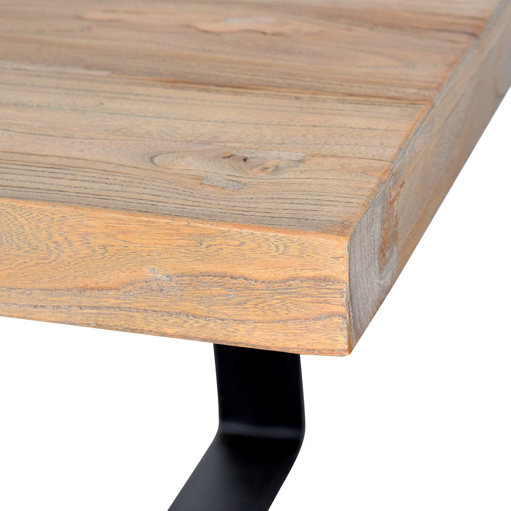 Reclaimed Siena Dining Table 2.4m - Rustic Natural