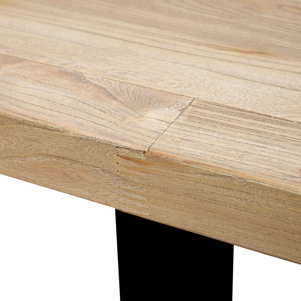 Reclaimed Siena Dining Table 2.4m - Rustic Natural