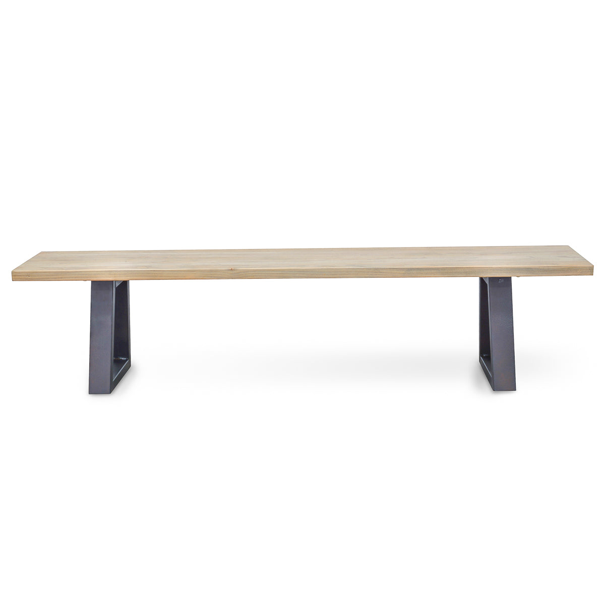2m Reclaimed Elm Wood Bergamo Bench- Natural