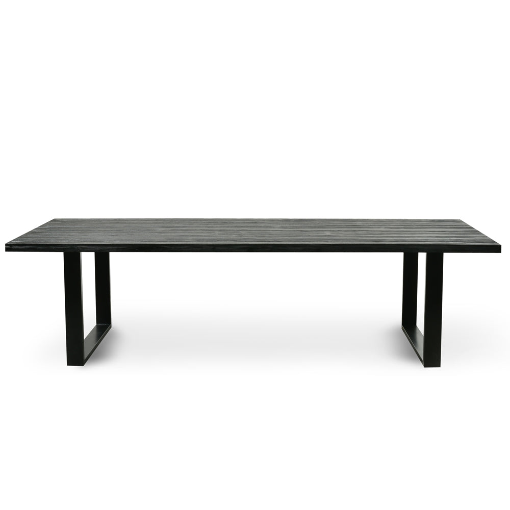 2.8m Reclaimed Siena Dining Table - Black
