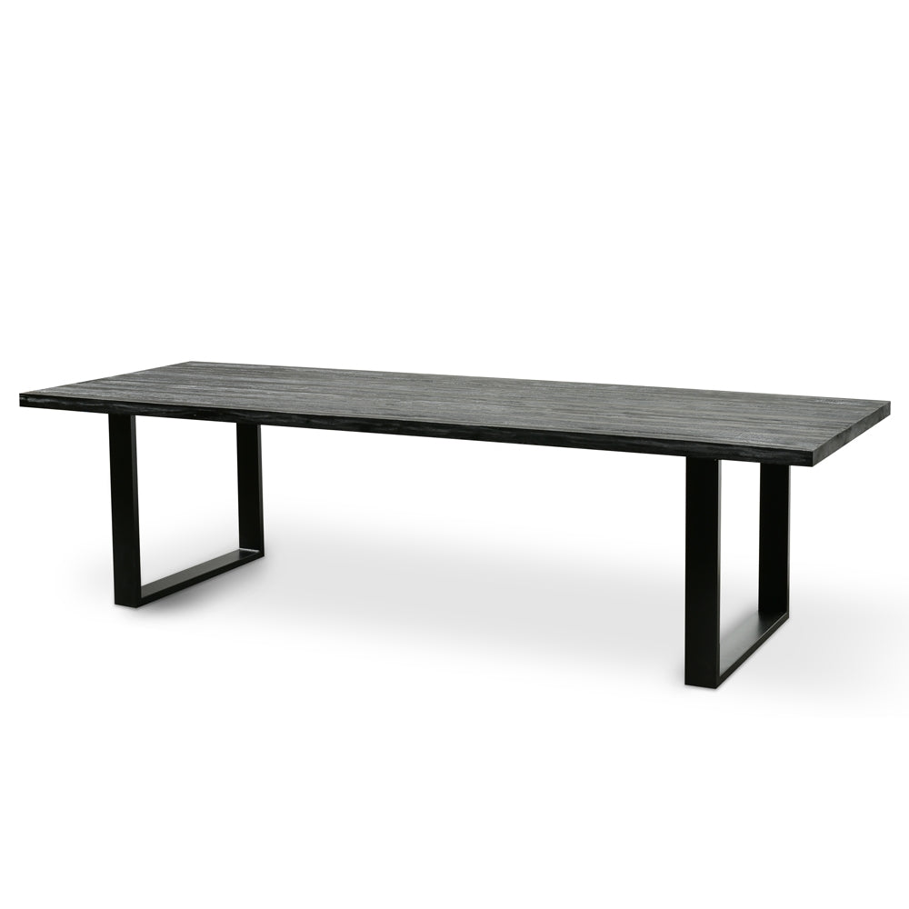 2.8m Reclaimed Siena Dining Table - Black
