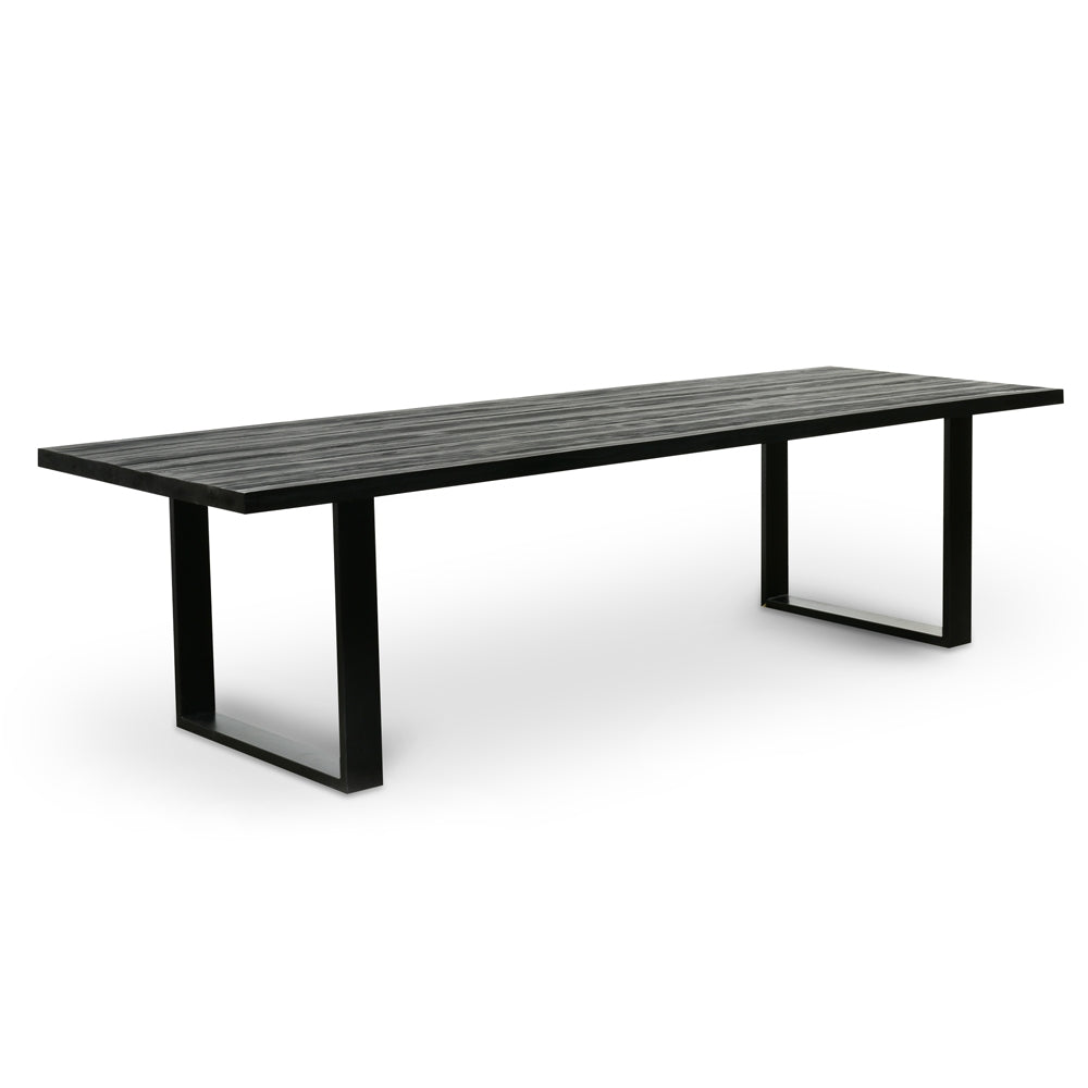 2.8m Reclaimed Siena Dining Table - Black