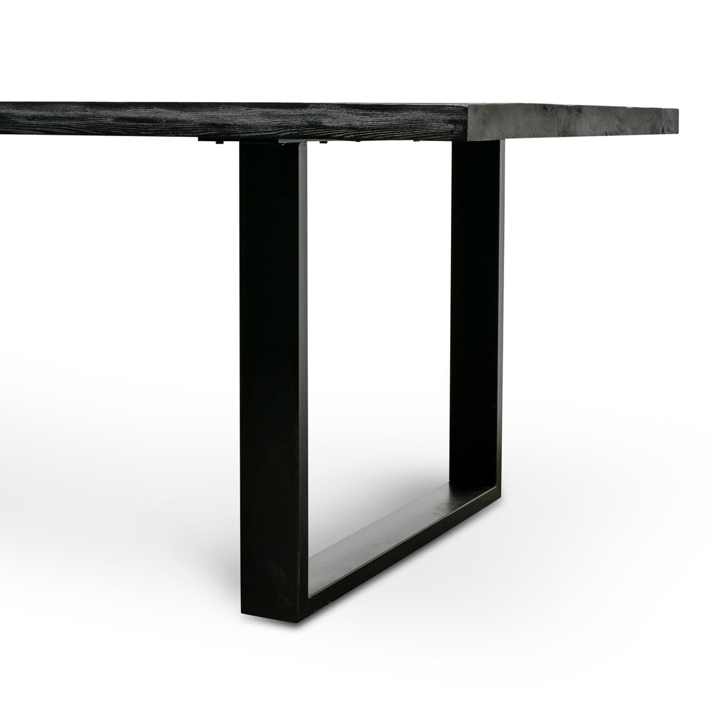 2.8m Reclaimed Siena Dining Table - Black
