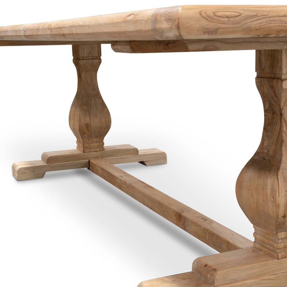 Siena Dining Table 1.98m - Rustic Natural