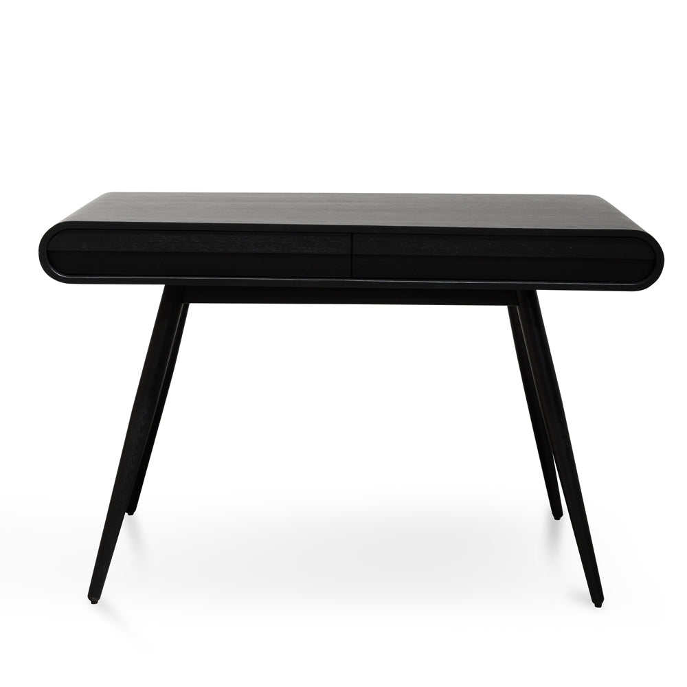 Narrow Wood Ferrara Console Table - Black 75cm (H)