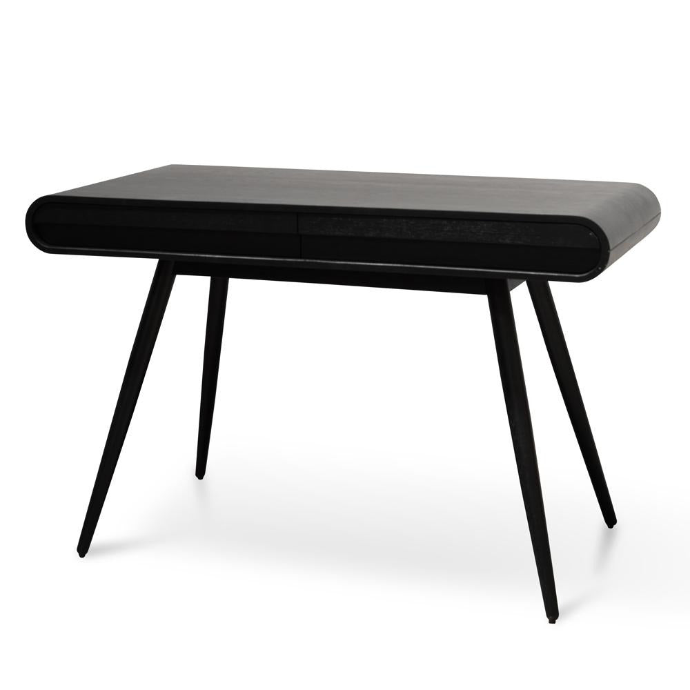Narrow Wood Ferrara Console Table - Black 75cm (H)