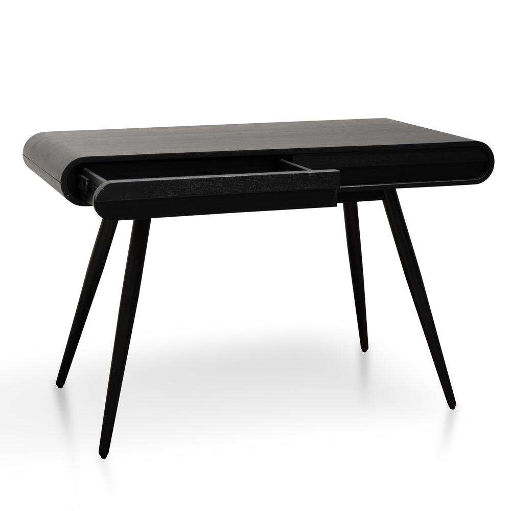 Narrow Wood Ferrara Console Table - Black 75cm (H)