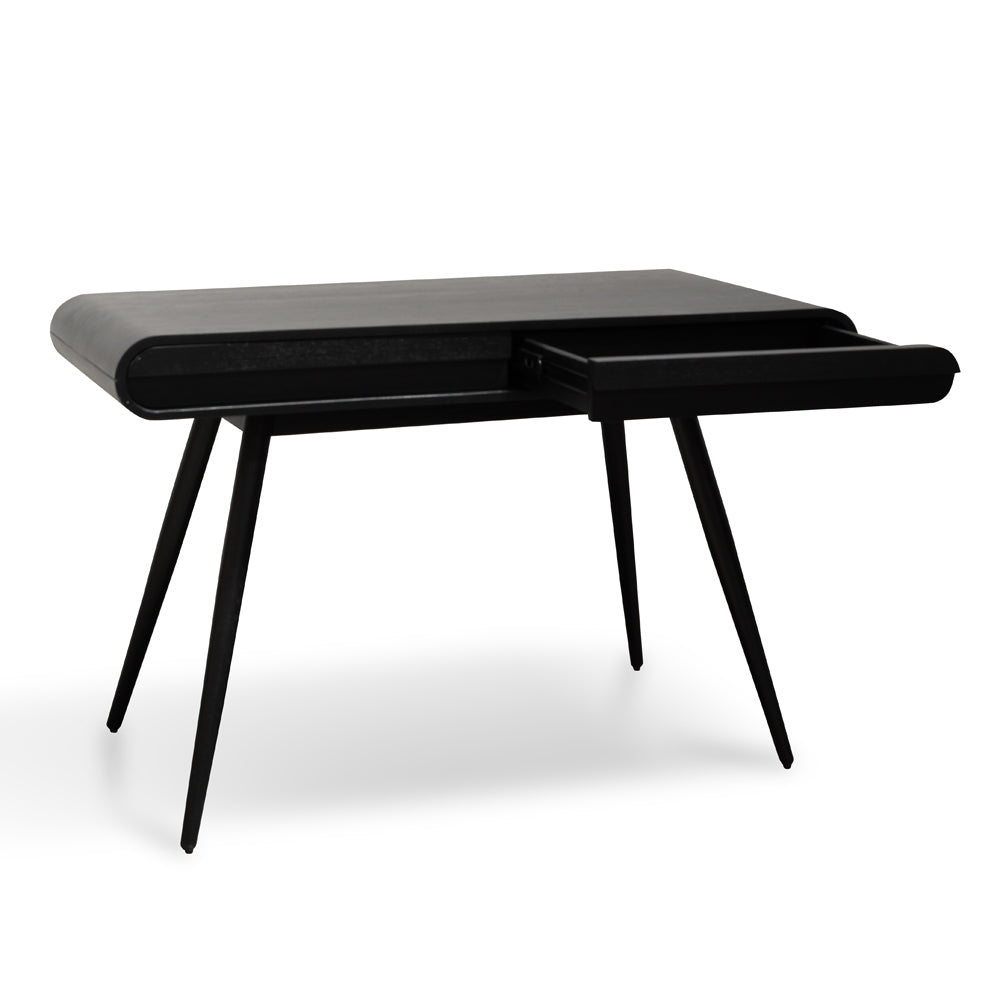 Narrow Wood Ferrara Console Table - Black 75cm (H)